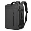 Sac à dos cabine 50 x 32 x 20 cm en polyester noir avec compartiments zippés
