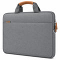 Sacoche pour ordinateur portable 15.6 pouces gris en textile avec poignées rembourrées