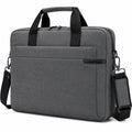 Sacoche pour ordinateur portable 40 x 30 x 8 cm en tissu synthétique gris pour transport fonctionnel